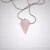 Wahadełko z kwarcu różowego na łańcuszku – zawieszka z naturalnym kamieniem do pracy energetycznej