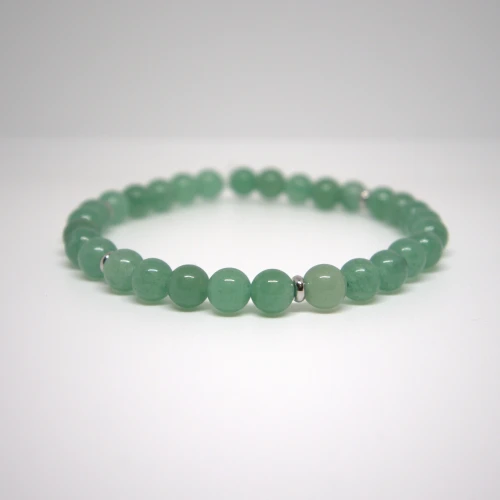 Bransoletka z zielonego awenturynu – naturalna biżuteria z kamieni