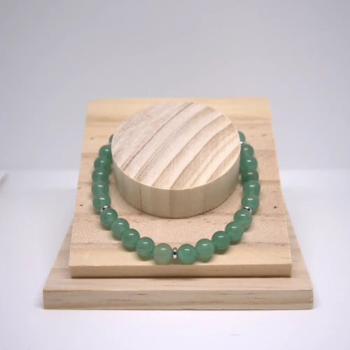 Bransoletka z zielonego awenturynu – naturalna biżuteria z kamieni